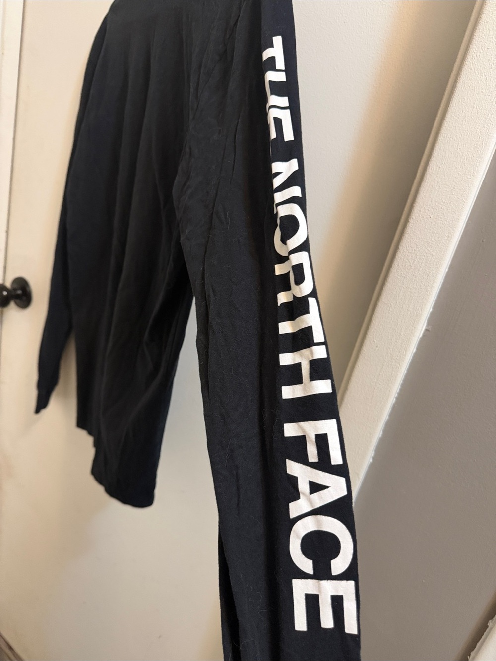 The North Face Black Long Sleeve Logo Shirt- MENS - Picture 3 of 5